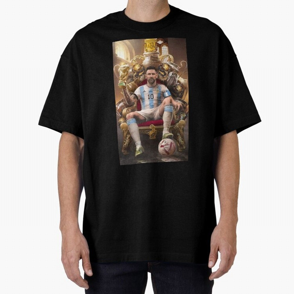 Lionel Messi Oversized T-Shirt Represent the Passion of Global Football Passion for FIFA World Cup 2026 Group Stage, Built around Messi, Portugal, Spain and Germany, Vintage Soccer Flavor, Modern Football Stars, National Flags and Final Night