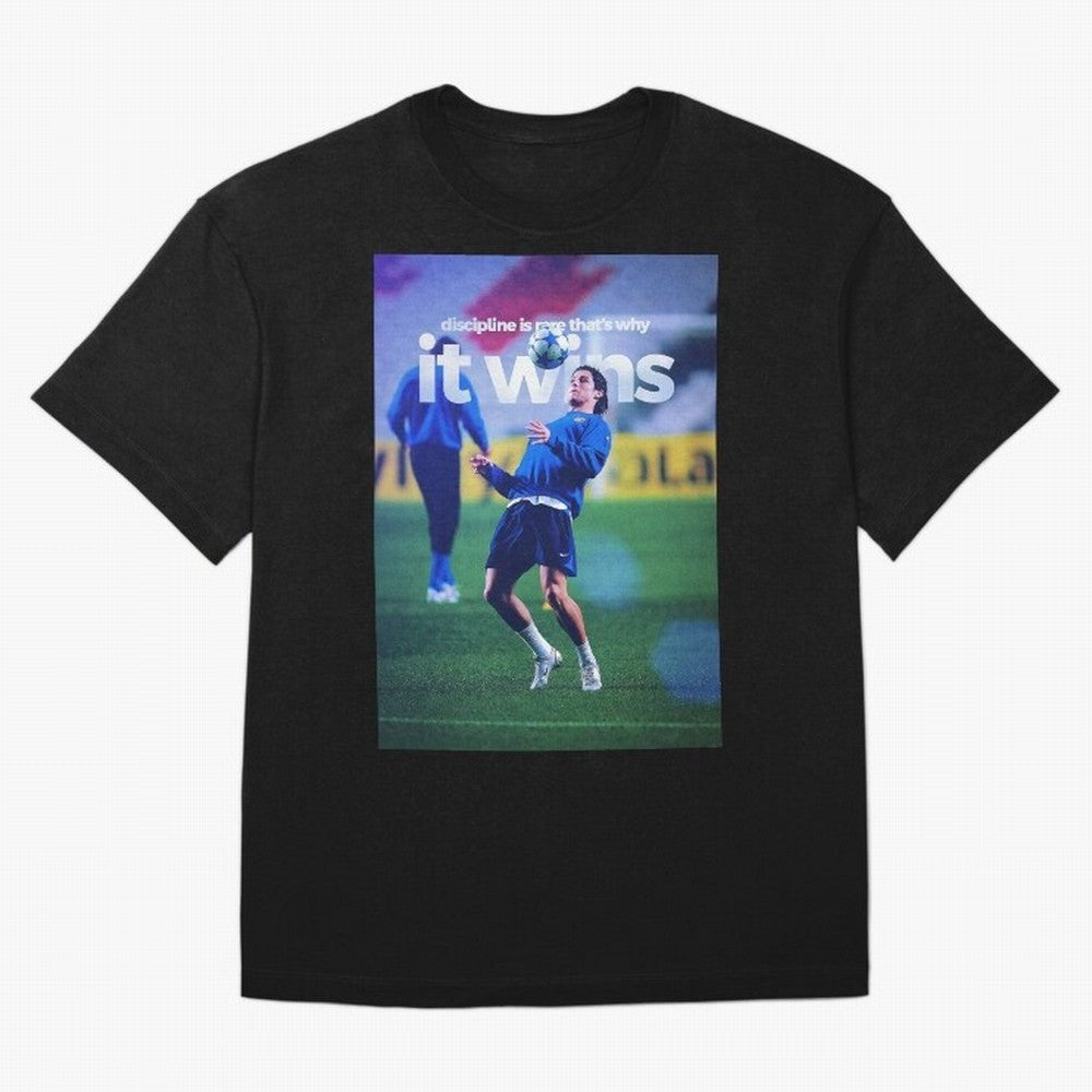 Cristiano Ronaldo - Discipline is rare that's why it wins Oversized T-Shirt Keep Football History Alive during Global Football Passion for FIFA World Cup 2026 USA Canada Mexico, Built around Messi and Cristiano Ronaldo, Brazil, Championship Spirit,