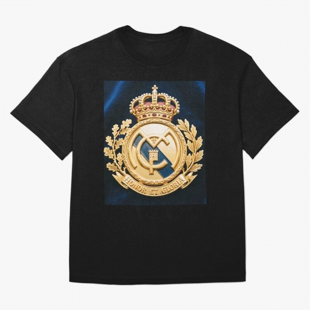 Madrid Honor y Gloria Oversized T-Shirt Embrace the FIFA World Cup 2026 USA Canada Mexico Journey through Haaland and Mbappe Highlights, England and Germany Pride, Fan Favorite Moments, National Team Passion, Big Match Drama and Soccer History;