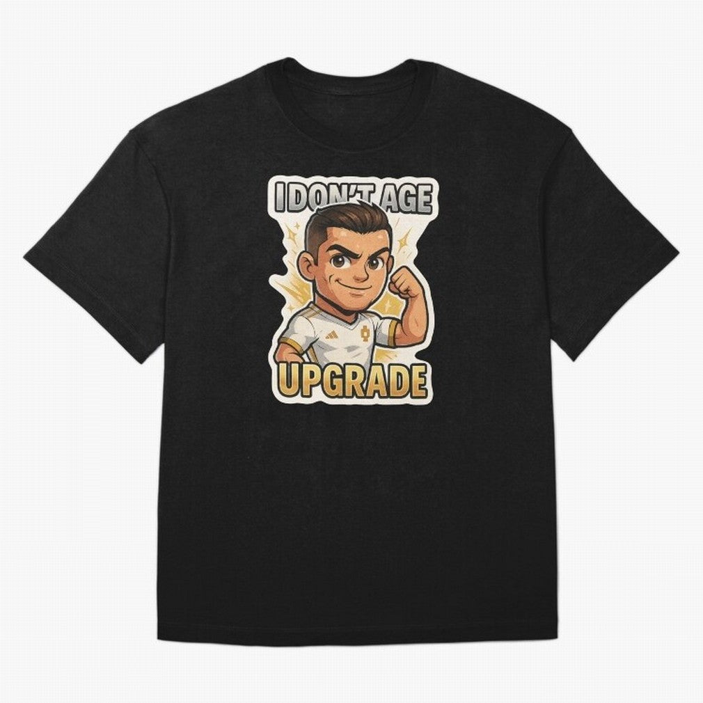 I Dont Age Upgrade Oversized T-Shirt Bring FIFA World Cup 2026 Group Stage Connected to Cristiano Ronaldo, Haaland and CR7, France and Portugal Energy, Football Passion, Legendary Performances, Festival Vibes and Supporter Community; Built for