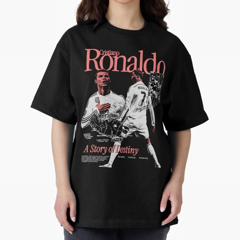 CR7 Cristiano Oversized T-Shirt Feel Match Day Hype around FIFA World Cup 2026 USA Canada Mexico, Cristiano Ronaldo, Netherlands, Match Day Excitement, Supporter Culture, Golden Goals and Global Football Passion; Perfect for People Who Love