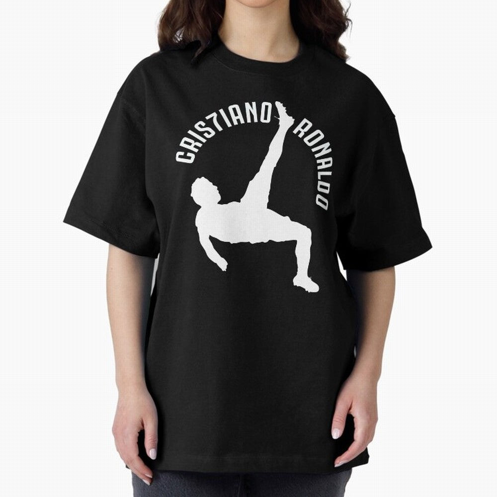 Cristiano Ronaldo - Bicycle Oversized T-Shirt Make Your Look Match FIFA World Cup 2026 Made for Cristiano Ronaldo, Haaland and CR7, France and Portugal Energy, Classic Soccer Heritage, Championship Pressure, Fan Loyalty and International Pride;