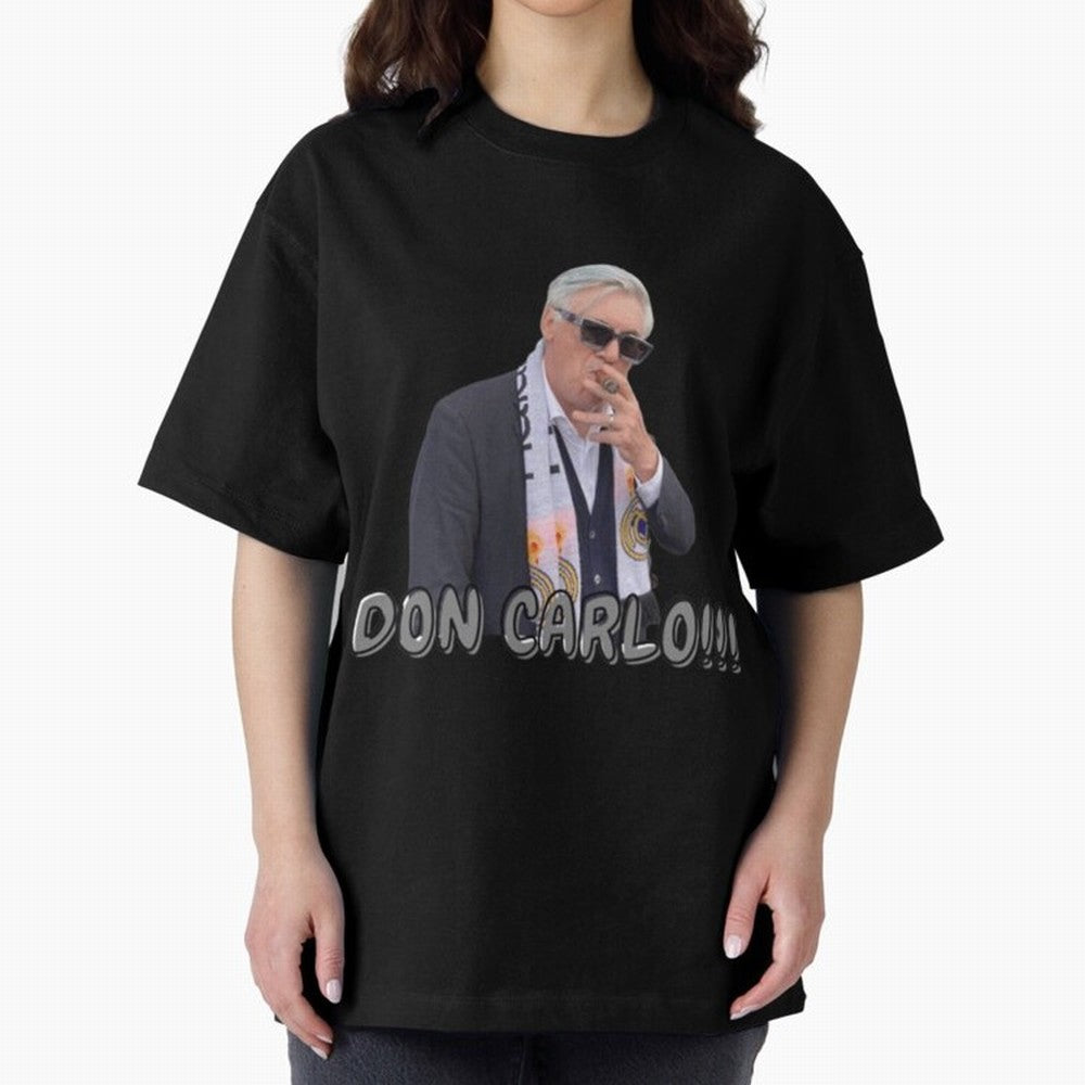 Don Carlo Ancelotti Oversized T-Shirt Bring Stadium Energy to FIFA World Cup 2026 Group Stage Spirit, Filled with Argentina, Neymar, Haaland and Cristiano Ronaldo, Sports Nostalgia, International Competition, Famous Players and Unforgettable