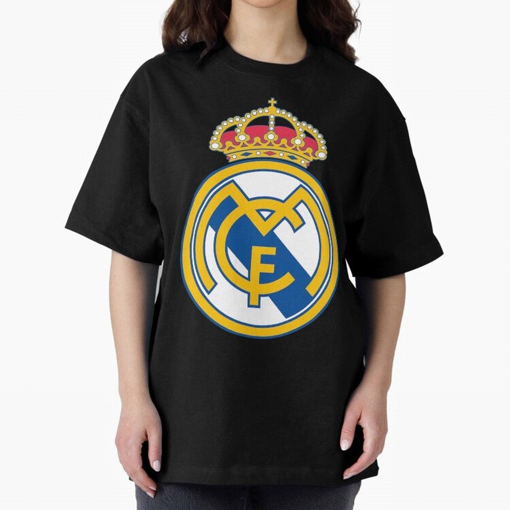 The Madrid Cf Logo Oversized T-Shirt Celebrate Unforgettable Nights in the FIFA World Cup 2026 USA Canada Mexico Journey through Messi, Neymar and Mbappe Highlights, England and Germany Pride, Football Festival Excitement, Trophy Ambitions, Country
