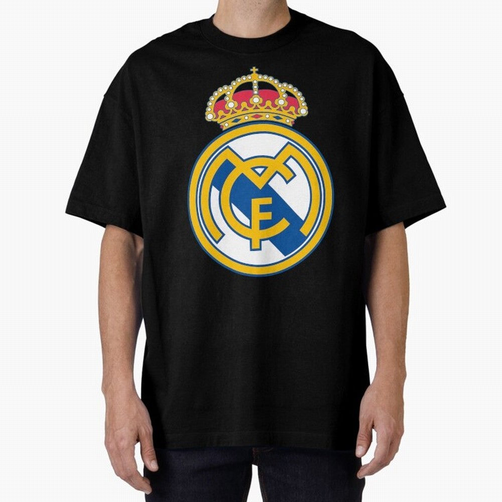 The Madrid Cf Logo Oversized T-Shirt Celebrate Unforgettable Nights in the FIFA World Cup 2026 USA Canada Mexico Journey through Messi, Neymar and Mbappe Highlights, England and Germany Pride, Football Festival Excitement, Trophy Ambitions, Country