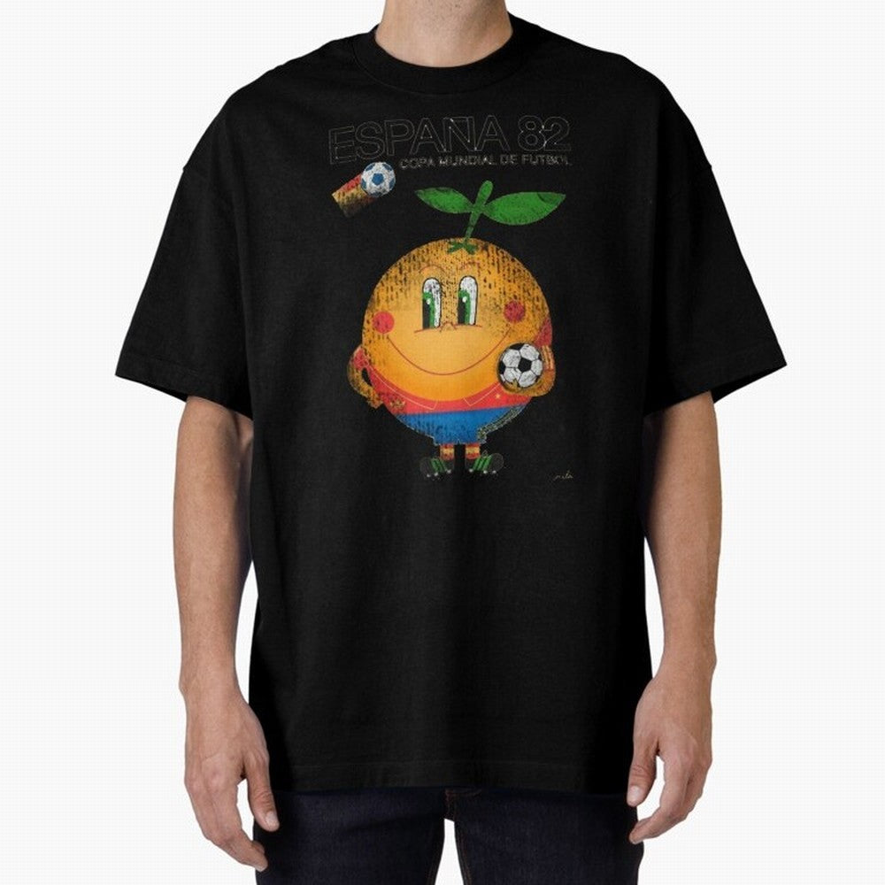 Espana 82 Oversized T-Shirt Show Love for Legendary Goals in Global Football Passion for FIFA World Cup 2026 USA Canada Mexico, Featuring Messi, Neymar and Mbappe, England, France and Netherlands, Vintage Soccer Flavor, Modern Football Stars,