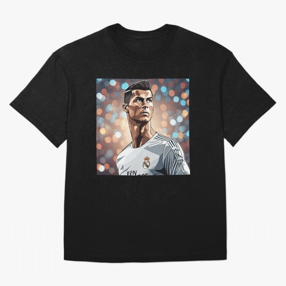Ronaldo Cr7 Cristiano The Goat Artwork Futbol Soccer Oversized T-Shirt Feel the Roar of FIFA World Cup 2026 Group Stage Spirit, with Spain and Netherlands, CR7 and Messi, Football History, Final Match Energy, Crowd Noise and Once in a Lifetime
