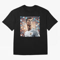 Ronaldo Cr7 Cristiano The Goat Artwork Futbol Soccer Oversized T-Shirt Feel the Roar of FIFA World Cup 2026 Group Stage Spirit, with Spain and Netherlands, CR7 and Messi, Football History, Final Match Energy, Crowd Noise and Once in a Lifetime