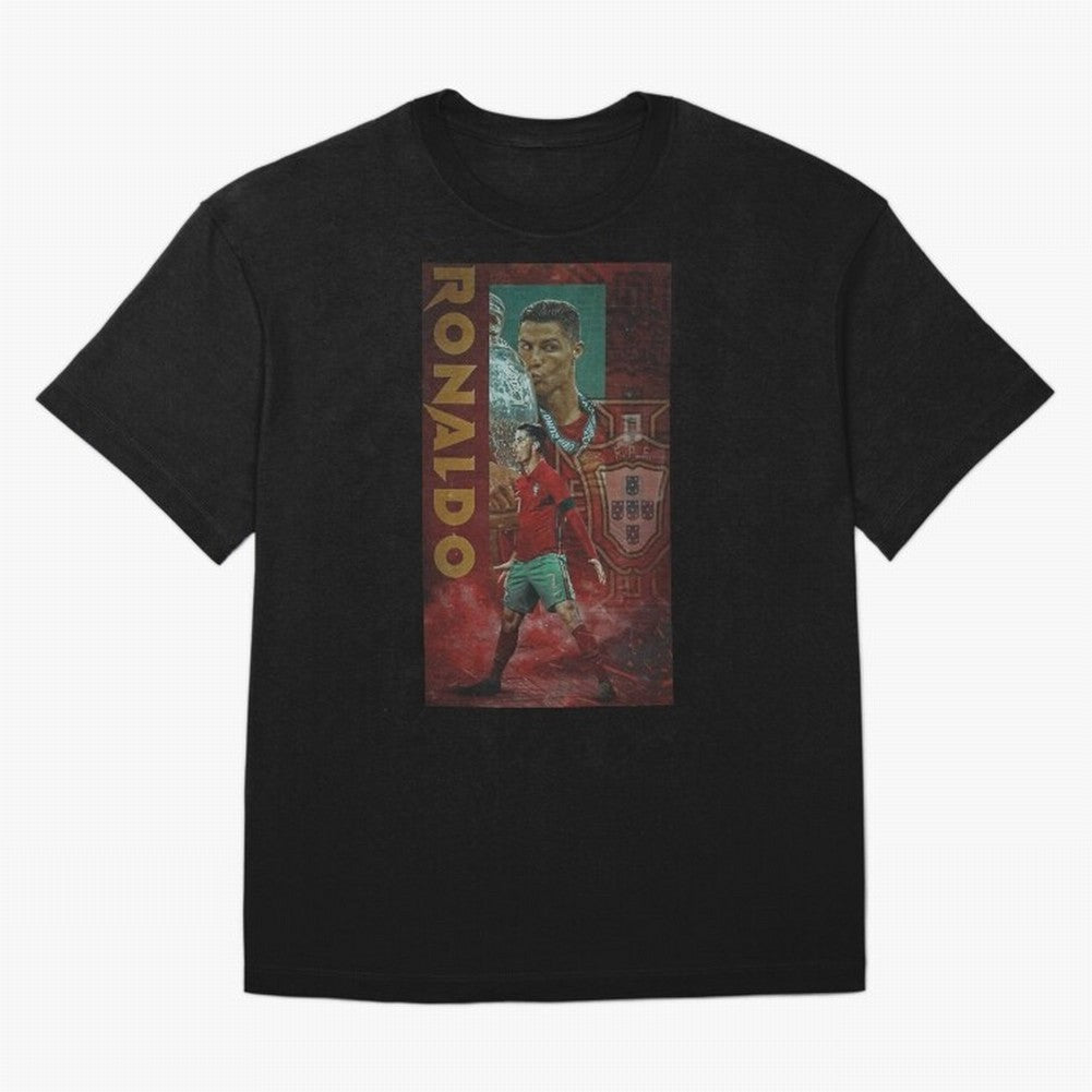 Cristiano Ronaldo Oversized T-Shirt Celebrate Global Passion for Match Day Hype around FIFA World Cup 2026 Group Stage, CR7 and Messi, Spain and Netherlands, Fan Favorite Moments, National Team Passion, Big Match Drama and Soccer History; Ideal for