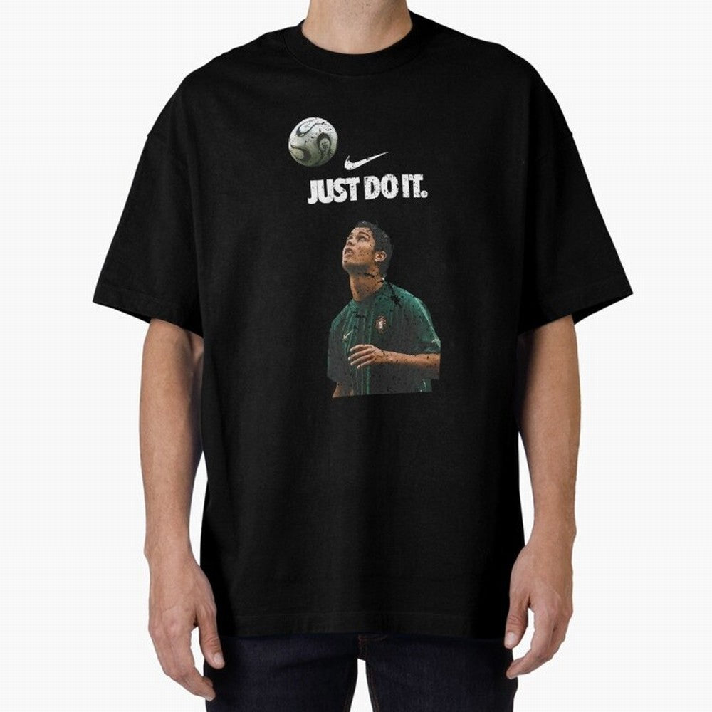Cristiano Ronaldo Just Do It Oversized T-Shirt Celebrate Fan Favorites in Global Football Passion for FIFA World Cup 2026 Group Stage, with Cristiano Ronaldo, Haaland and CR7, Spain, Match Day Excitement, Supporter Culture, Golden Goals and Global