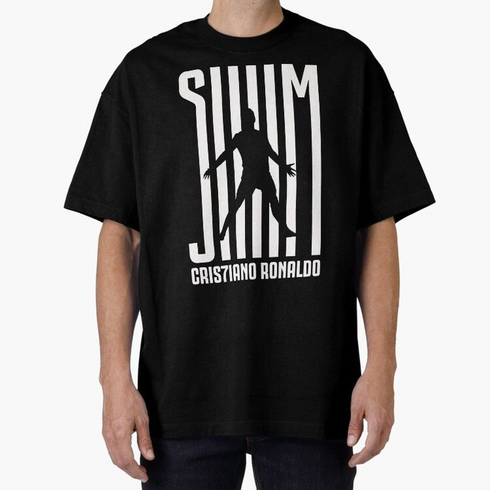 Cristiano Ronaldo - SIM Oversized T-Shirt Celebrate Global Football Passion for FIFA World Cup 2026 Group Stage, Built around Mbappe and Neymar, Germany, Game Day Rituals, Football Legends, Country Pride and the Road to the Final; Created for Match