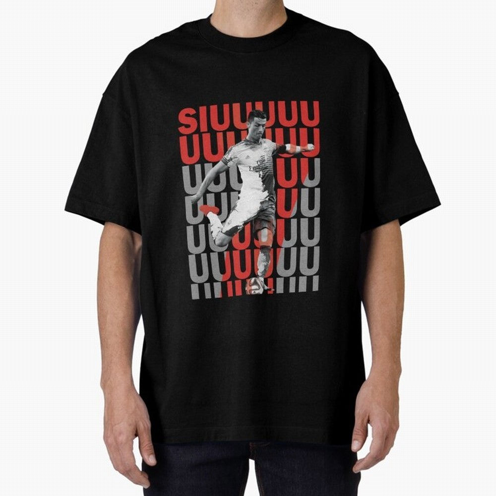 Siuuuuuu Cristiano Ronaldo Oversized T-Shirt Discover Global Football Passion for FIFA World Cup 2026, Built around Cristiano Ronaldo, Haaland and CR7, Argentina, France and Brazil, Worldwide Fan Energy, Dramatic Goals, Stadium Lights and