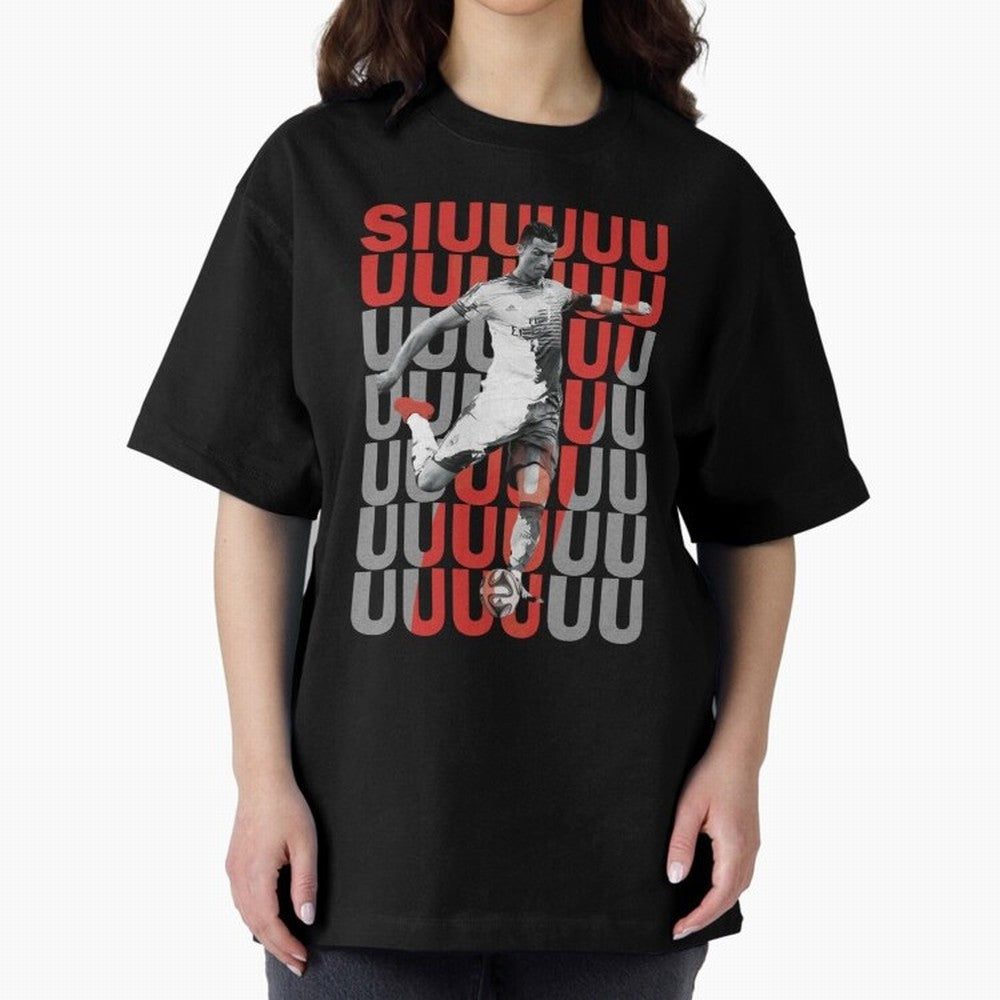 Siuuuuuu Cristiano Ronaldo Oversized T-Shirt Support the Legends of Match Day Hype around FIFA World Cup 2026 USA Canada Mexico, Haaland and Mbappe, England, Soccer Culture, Superstar Moments, National Team Dreams and Competitive Fire; Ideal for