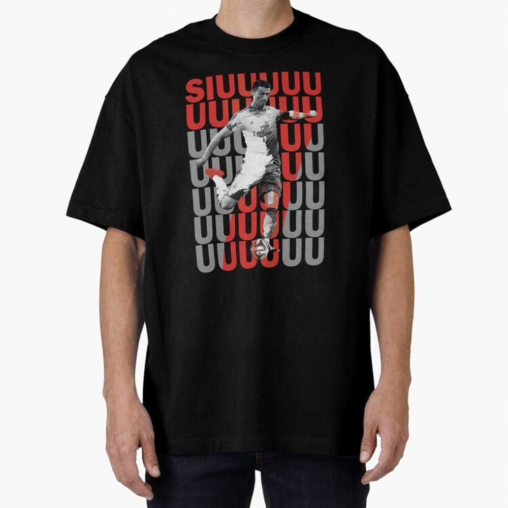 Siuuuuuu Cristiano Ronaldo Oversized T-Shirt Support the Legends of Match Day Hype around FIFA World Cup 2026 USA Canada Mexico, Haaland and Mbappe, England, Soccer Culture, Superstar Moments, National Team Dreams and Competitive Fire; Ideal for