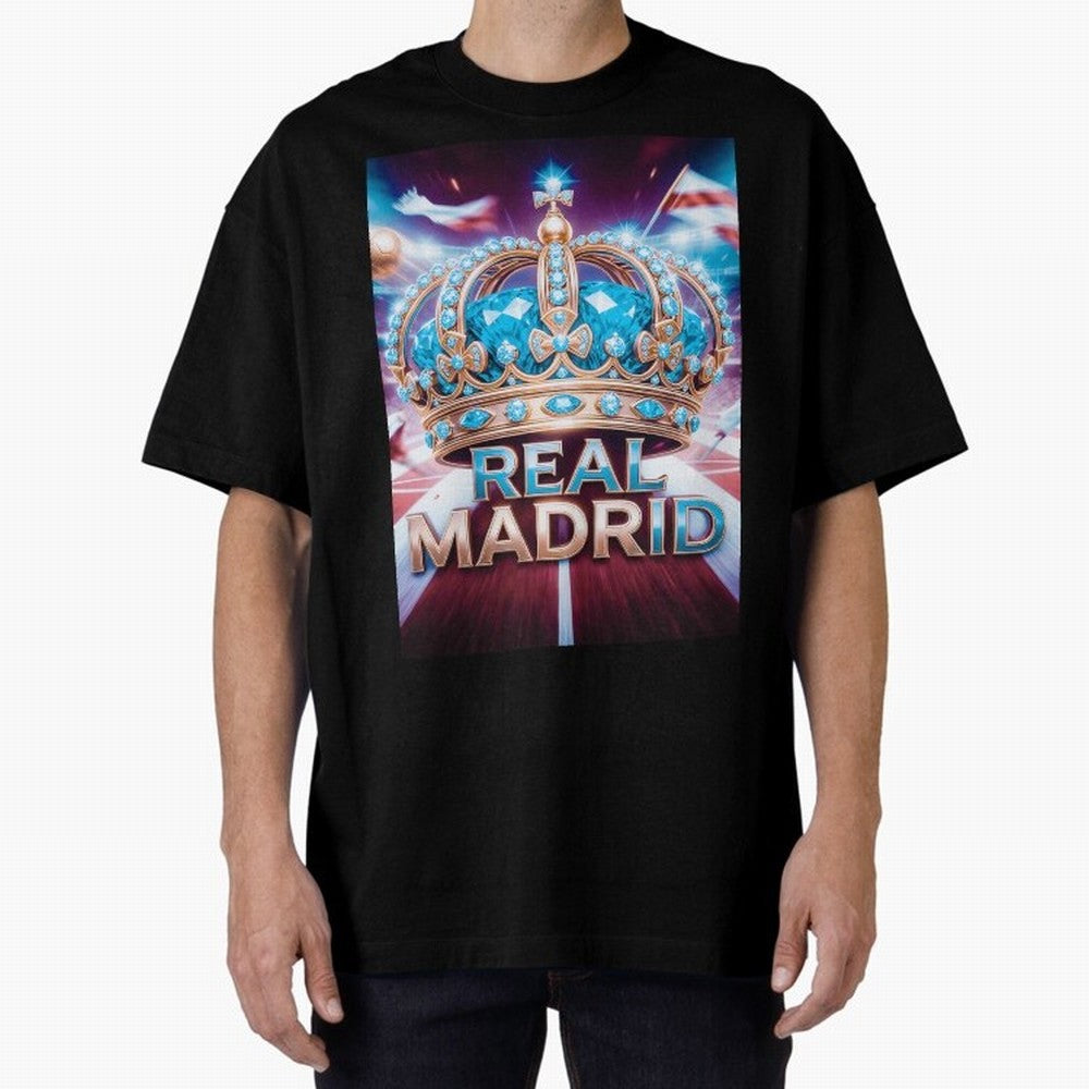 Real Madrid Oversized T-Shirt Fuel Your Fan Pride for FIFA World Cup 2026 USA Canada Mexico Highlighting Neymar, Haaland and Cristiano Ronaldo, Spain Energy, Stadium Memories, Football Loyalty, International Chants and Championship Tradition;
