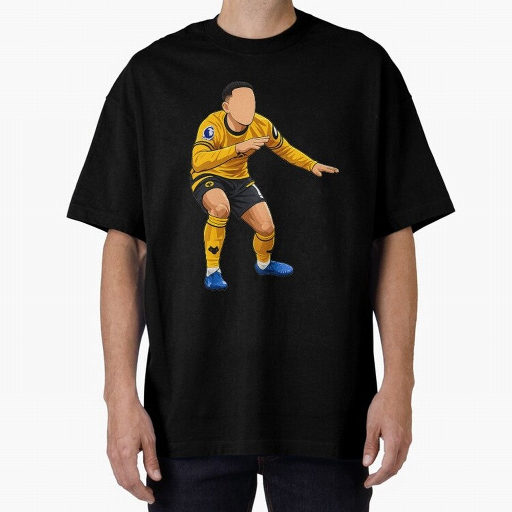 Matheus Cunha Goal Celebration Dance Oversized T-Shirt Celebrate Every Goal in FIFA World Cup 2026 Spirit, Connected to England, Mbappe and Neymar, Stadium Memories, Football Loyalty, International Chants and Championship Tradition; Created for