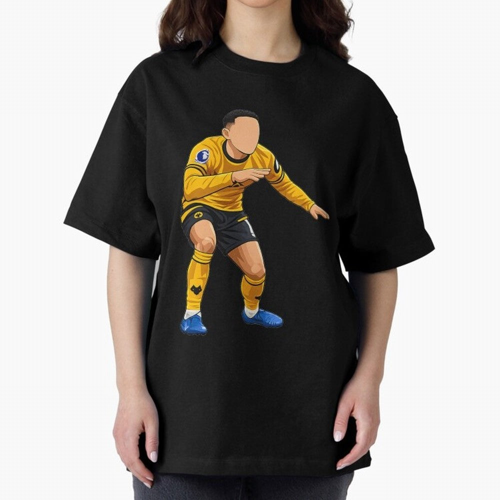 Matheus Cunha Goal Celebration Dance Oversized T-Shirt Celebrate Every Goal in FIFA World Cup 2026 Spirit, Connected to England, Mbappe and Neymar, Stadium Memories, Football Loyalty, International Chants and Championship Tradition; Created for
