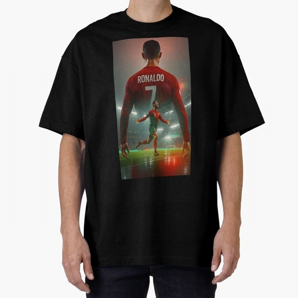 Christiano Ronaldo Oversized T-Shirt Celebrate Football Dreams Across the FIFA World Cup 2026 USA Canada Mexico Journey through Mbappe and Neymar Highlights, England and Germany Pride, Football Passion, Legendary Performances, Festival Vibes and