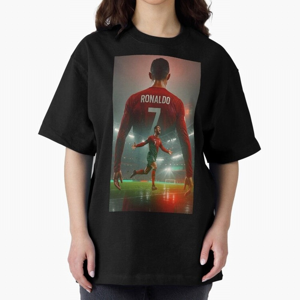 Christiano Ronaldo Oversized T-Shirt Celebrate Football Dreams Across the FIFA World Cup 2026 USA Canada Mexico Journey through Mbappe and Neymar Highlights, England and Germany Pride, Football Passion, Legendary Performances, Festival Vibes and