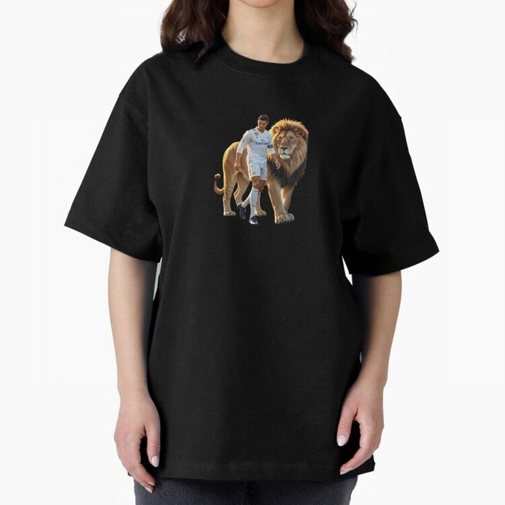 Christiano Ronaldo lion Oversized T-Shirt Bring Home FIFA World Cup 2026 USA Canada Mexico Made for Cristiano Ronaldo, England Energy, Soccer Culture, Superstar Moments, National Team Dreams and Competitive Fire; Great for Supporters Who Love