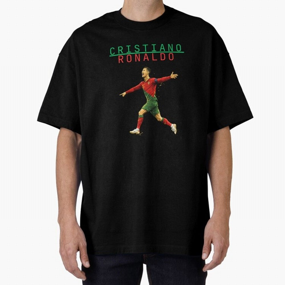 Ronaldo Oversized T-Shirt Show Your Stadium Side during FIFA World Cup 2026 Group Stage for Fans of Messi and Argentina, France and Brazil, Bringing Champion Mindset, Group Stage Buzz, Knockout Tension and Passionate Fan Culture; Great for Watch