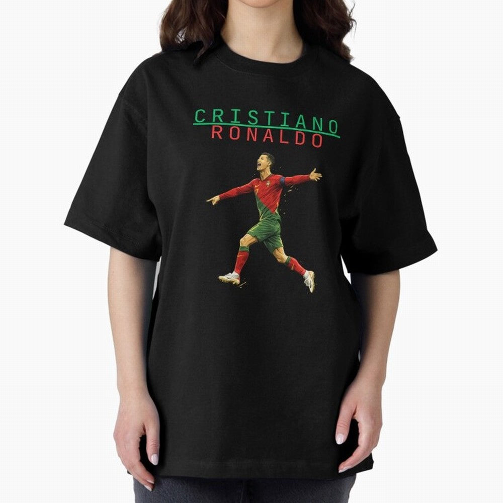 Ronaldo Oversized T-Shirt Show Your Stadium Side during FIFA World Cup 2026 Group Stage for Fans of Messi and Argentina, France and Brazil, Bringing Champion Mindset, Group Stage Buzz, Knockout Tension and Passionate Fan Culture; Great for Watch