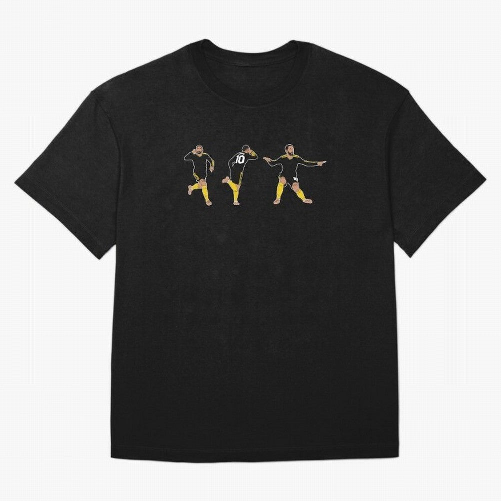 Matheus Cunha Goal Celebration Dance Trio Minimalist Oversized T-Shirt Honor Champions and Dreams in FIFA World Cup 2026 USA Canada Mexico Spirit, Highlighting Argentina, France and Brazil, Messi, Neymar and Mbappe, Stadium Chants, National Pride,