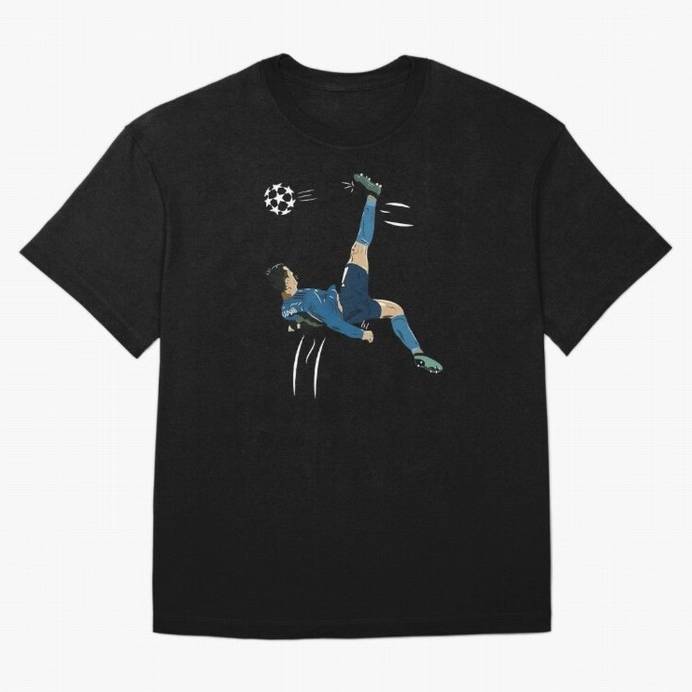 Cristiano Ronaldo Bicycle Kick Oversized T-Shirt Bring Champion Energy into FIFA World Cup 2026 for Fans of Cristiano Ronaldo and Portugal, Bringing Retro Football Energy, Iconic Rivalries, Trophy Chase Drama and Stadium Atmosphere; Ideal for Fans