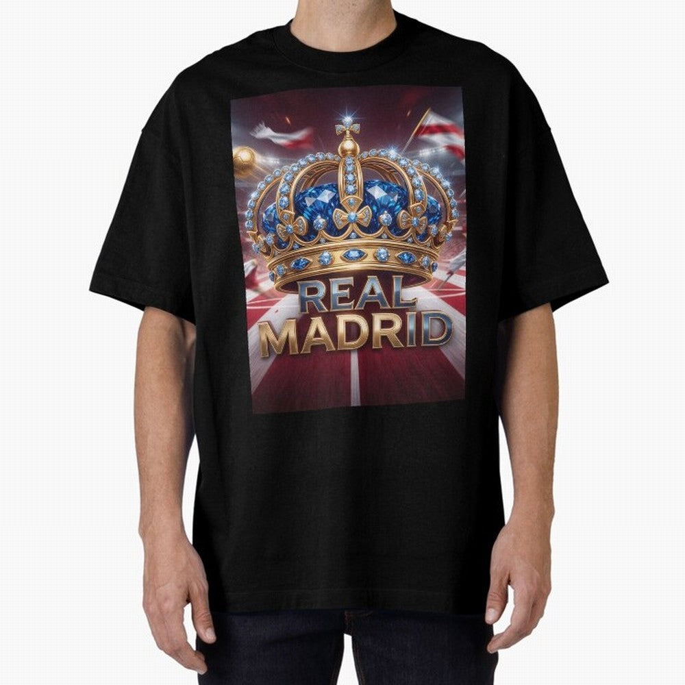The Diamond of Real Madrid Oversized T-Shirt Remember Global Football Passion for FIFA World Cup 2026 USA Canada Mexico, Driven by Cristiano Ronaldo, Haaland and CR7, Spain, Game Day Rituals, Football Legends, Country Pride and the Road to the