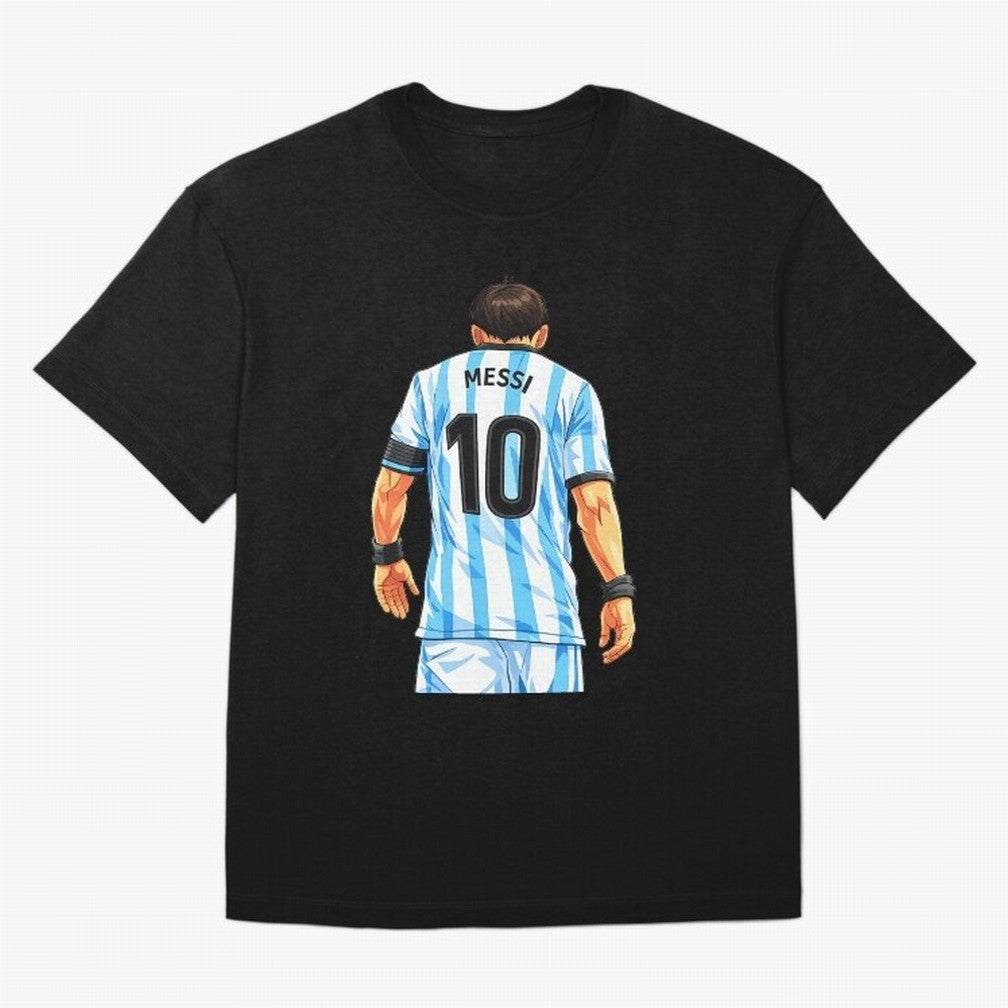 Messi Argentina 10 Oversized T-Shirt Feel the Trophy Chase of Global Football Passion for FIFA World Cup 2026 USA Canada Mexico, Filled with Cristiano Ronaldo, Spain and Netherlands, Sports Nostalgia, International Competition, Famous Players and