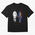 Cristiano Ronaldo And Messi Oversized T-Shirt Refresh FIFA World Cup 2026 Driven by Messi, Neymar and Mbappe, Germany Energy, Sports Nostalgia, International Competition, Famous Players and Unforgettable Victories; Created for Match Day Parties,