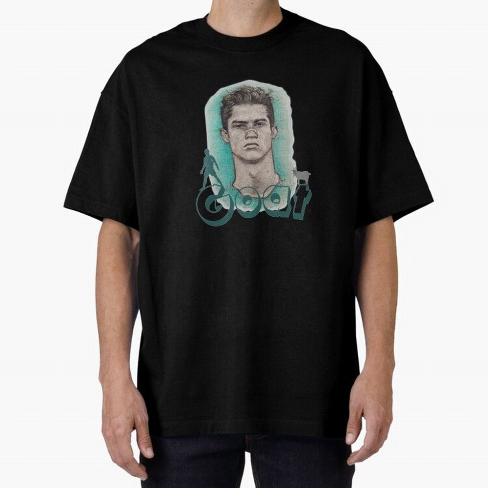 Cristiano Ronaldo - The Goat Oversized T-Shirt Join the Countdown to the FIFA World Cup 2026 Group Stage Journey through Haaland and Mbappe Highlights, France Pride, Stadium Memories, Football Loyalty, International Chants and Championship