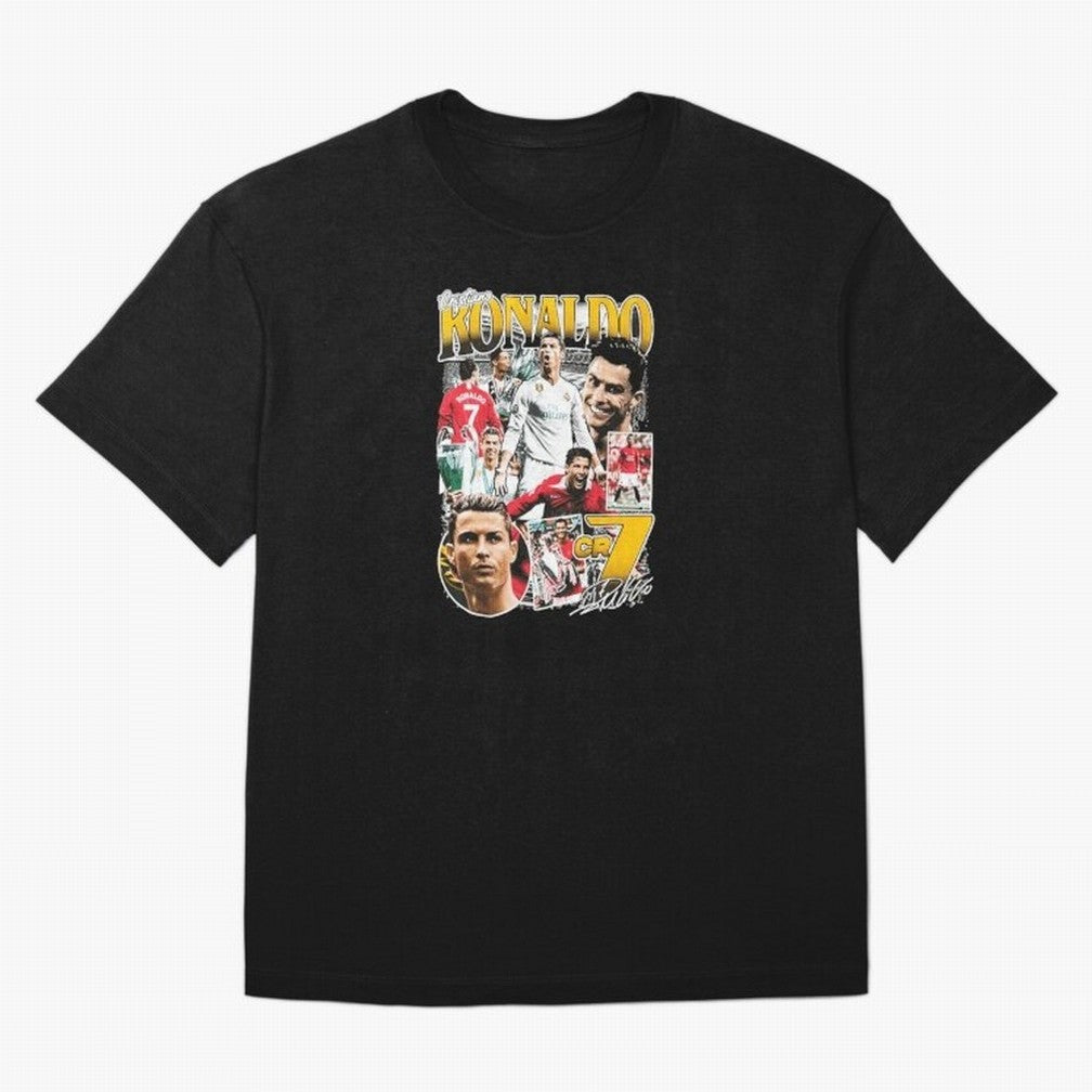 Cristiano Ronaldo Cr7 Collage Oversized T-Shirt Fuel Your Fan Pride for Match Day Hype around FIFA World Cup 2026 USA Canada Mexico, Cristiano Ronaldo, England and Germany, Stadium Memories, Football Loyalty, International Chants and Championship