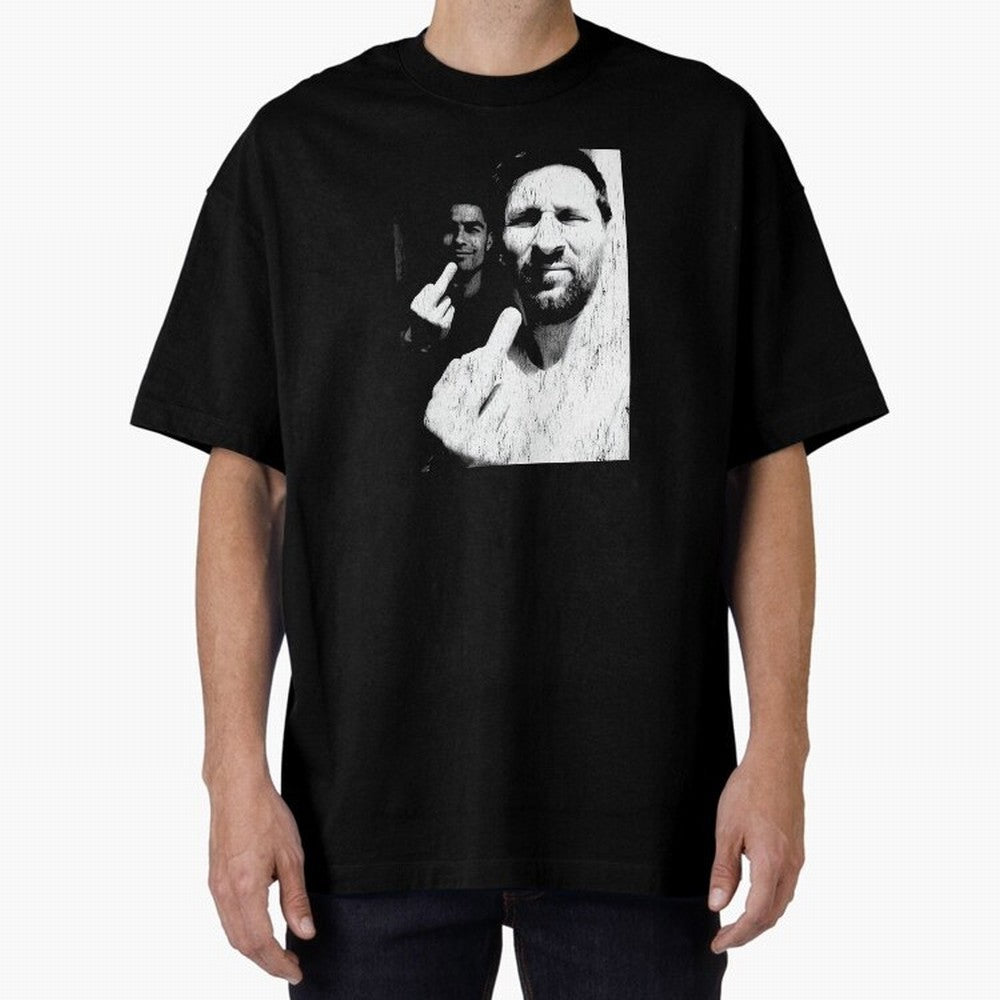Cristiano Ronaldo & Messi Vintage Oversized T-Shirt Make Your Look Match FIFA World Cup 2026 USA Canada Mexico for Fans of Mbappe and Neymar and England, Bringing Global Supporter Spirit, Legendary Goals, National Colors and Tournament Celebration;