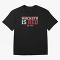 Manchester Is Red Oversized T-Shirt Fuel Your Fan Pride for FIFA World Cup 2026 Group Stage Connected to Cristiano Ronaldo, Haaland and CR7, England Energy, Goal Celebration Energy, Supporter Heritage, Football Icons and Worldwide Tournament Joy;