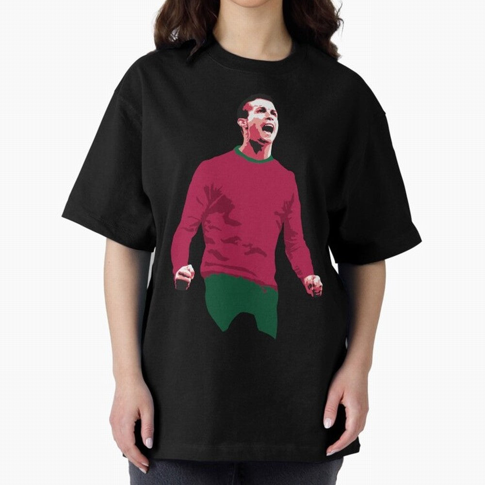 Ronaldo Oversized T-Shirt Share Global Football Passion for FIFA World Cup 2026 Group Stage, Celebrating Messi, Neymar and Mbappe, Spain and Netherlands, Soccer Culture, Superstar Moments, National Team Dreams and Competitive Fire; Great for Watch