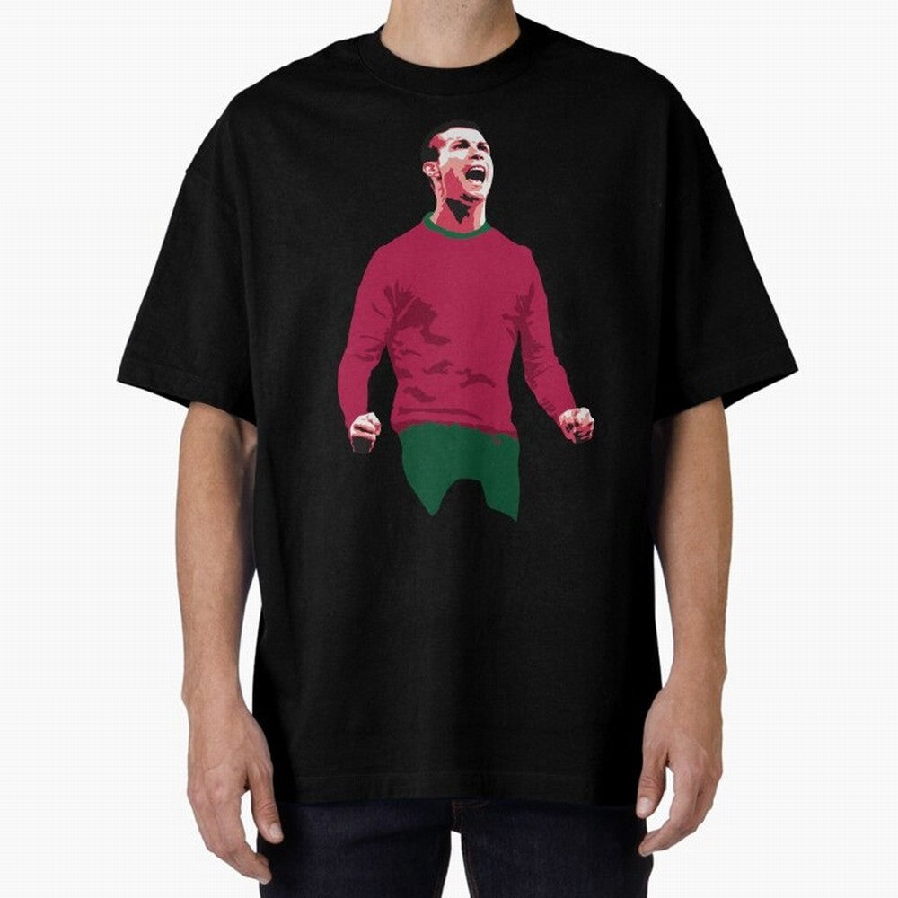Ronaldo Oversized T-Shirt Share Global Football Passion for FIFA World Cup 2026 Group Stage, Celebrating Messi, Neymar and Mbappe, Spain and Netherlands, Soccer Culture, Superstar Moments, National Team Dreams and Competitive Fire; Great for Watch