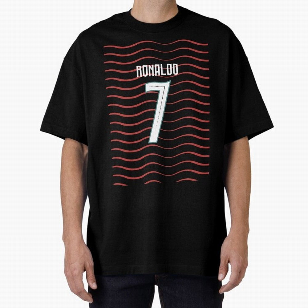 Cristiano Ronaldo Portugal Jersey 2026 World cup Oversized T-Shirt Represent the Passion of the FIFA World Cup 2026 Group Stage Journey through Haaland Highlights, Spain Pride, Stadium Memories, Football Loyalty, International Chants and