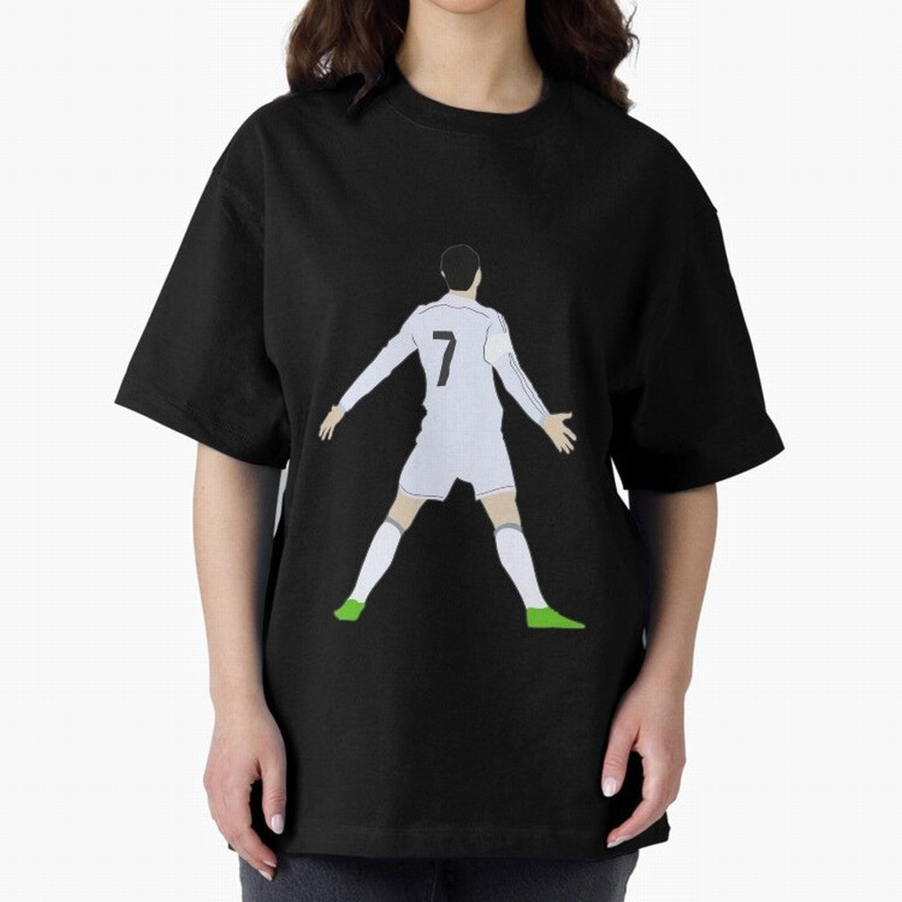 Cristiano Ronaldo Oversized T-Shirt Make Your Look Match FIFA World Cup 2026 USA Canada Mexico Spirit, Driven by Argentina and Brazil, Mbappe and Neymar, Football Passion, Legendary Performances, Festival Vibes and Supporter Community; Great for
