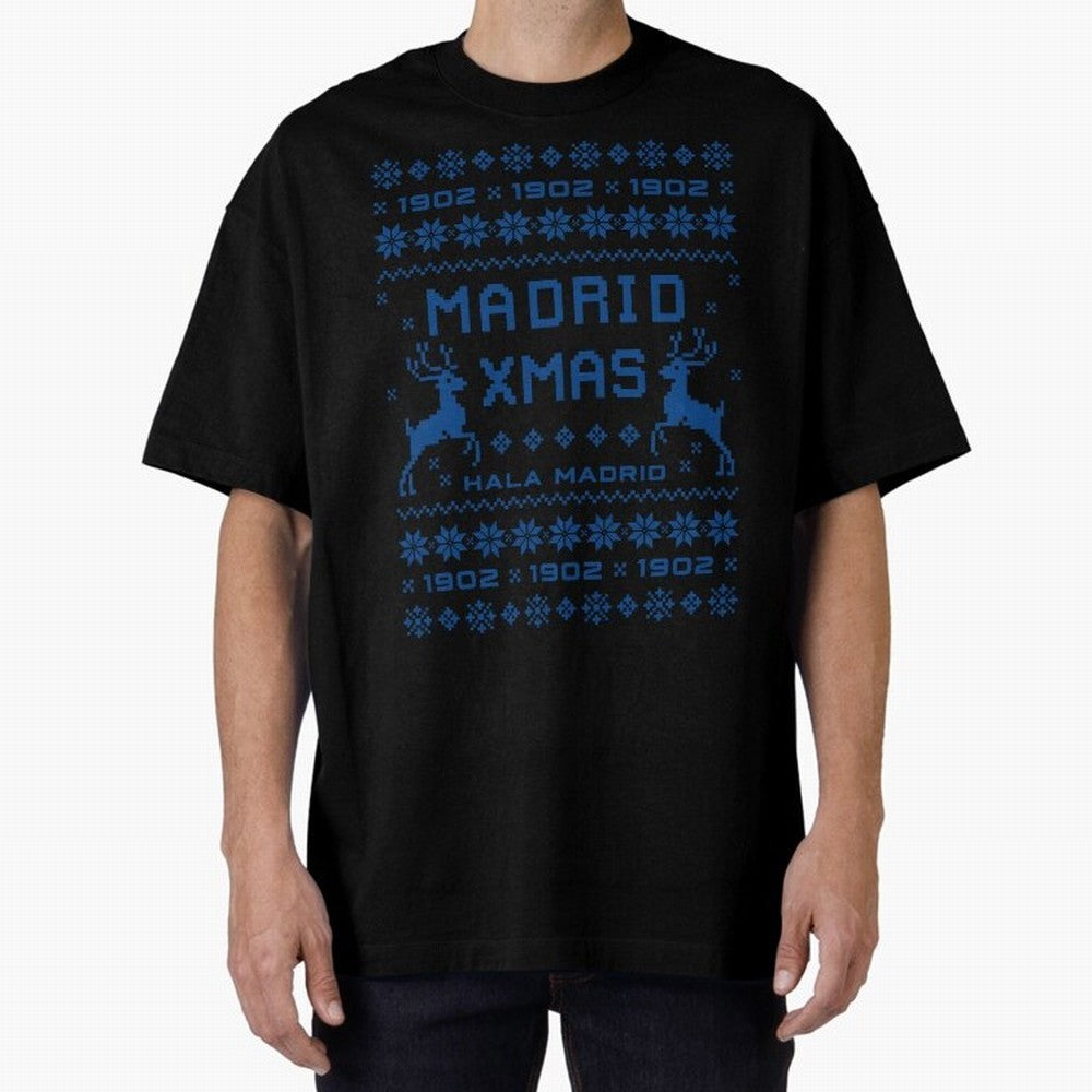 Real Madrid Christmas Oversized T-Shirt Bring World Football Passion into Match Day Hype around FIFA World Cup 2026, Cristiano Ronaldo, Argentina and Brazil, Football History, Final Match Energy, Crowd Noise and Once in a Lifetime Moments; Ideal