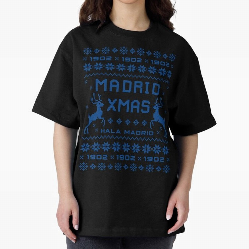 Real Madrid Christmas Oversized T-Shirt Bring World Football Passion into Match Day Hype around FIFA World Cup 2026, Cristiano Ronaldo, Argentina and Brazil, Football History, Final Match Energy, Crowd Noise and Once in a Lifetime Moments; Ideal