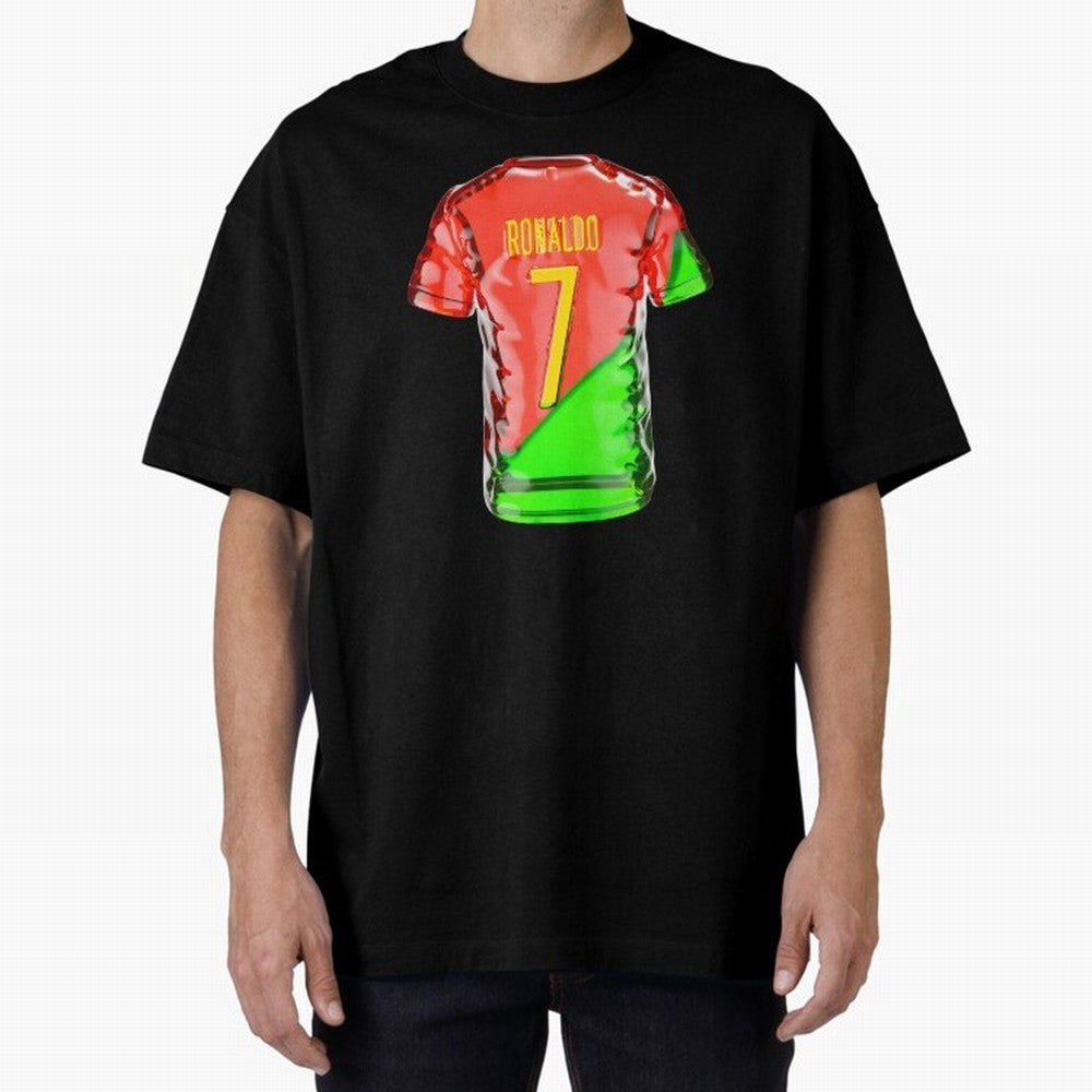 Cristiano Ronaldo Oversized T-Shirt Discover the FIFA World Cup 2026 Group Stage Journey through Mbappe and Neymar Highlights, Netherlands Pride, Football Passion, Legendary Performances, Festival Vibes and Supporter Community; Great for Watch