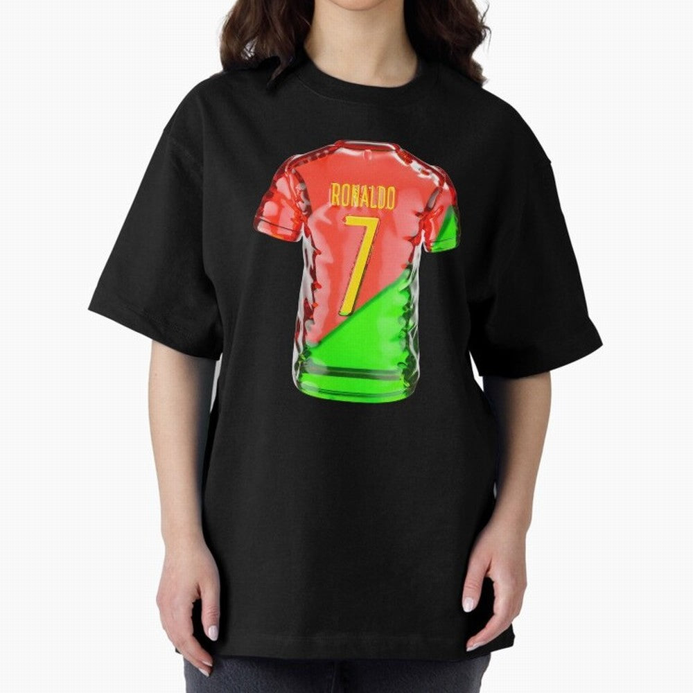 Cristiano Ronaldo Oversized T-Shirt Discover the FIFA World Cup 2026 Group Stage Journey through Mbappe and Neymar Highlights, Netherlands Pride, Football Passion, Legendary Performances, Festival Vibes and Supporter Community; Great for Watch