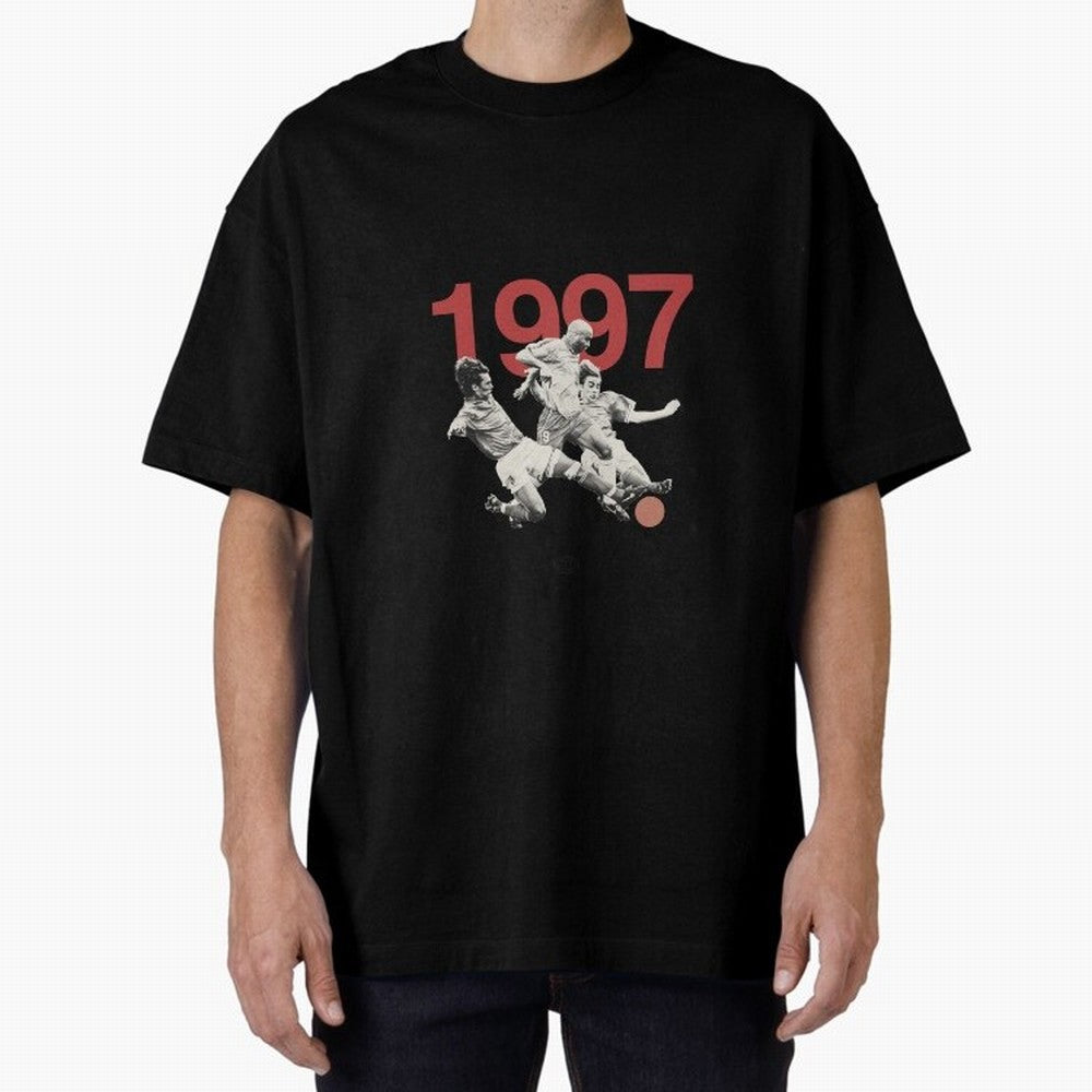 Ronaldo Maldini Cannavaro Tournoi de France 1997 Oversized T-Shirt Celebrate the Magic of the FIFA World Cup 2026 Journey through Messi and Cristiano Ronaldo Highlights, Brazil Pride, Goal Celebration Energy, Supporter Heritage, Football Icons and