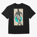Futuristic Cristiano Ronaldo Illustration ¨C Cyber-Tech Football Art Oversized T-Shirt Support Iconic Players in the FIFA World Cup 2026 Journey through CR7 and Messi Highlights, England and Germany Pride, Global Supporter Spirit, Legendary Goals,