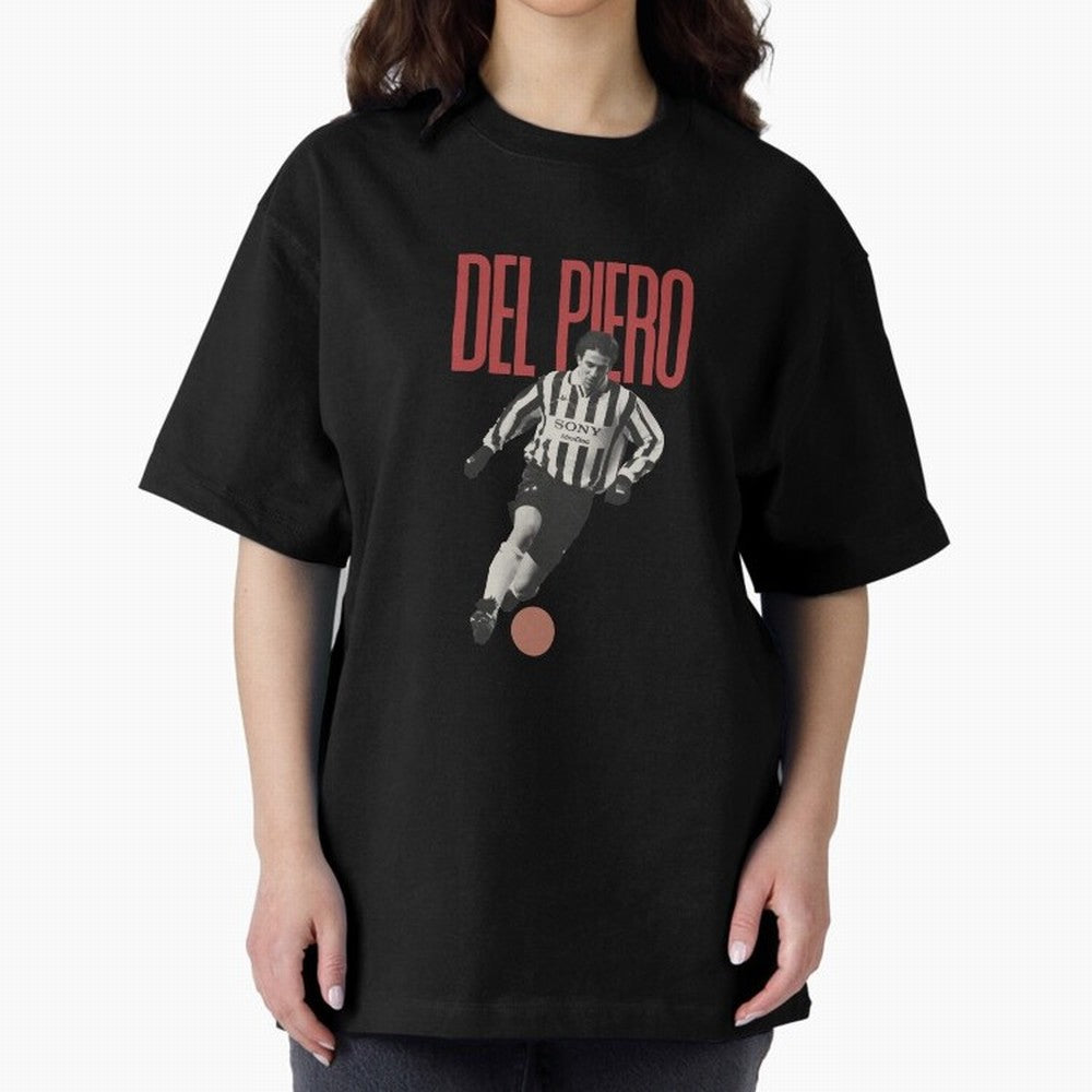 Alessandro Del Piero Minimalist Oversized T-Shirt Live the Energy of FIFA World Cup 2026 Spirit, Celebrating Brazil, Portugal and Argentina, CR7, Football Passion, Legendary Performances, Festival Vibes and Supporter Community; Ideal for Passionate