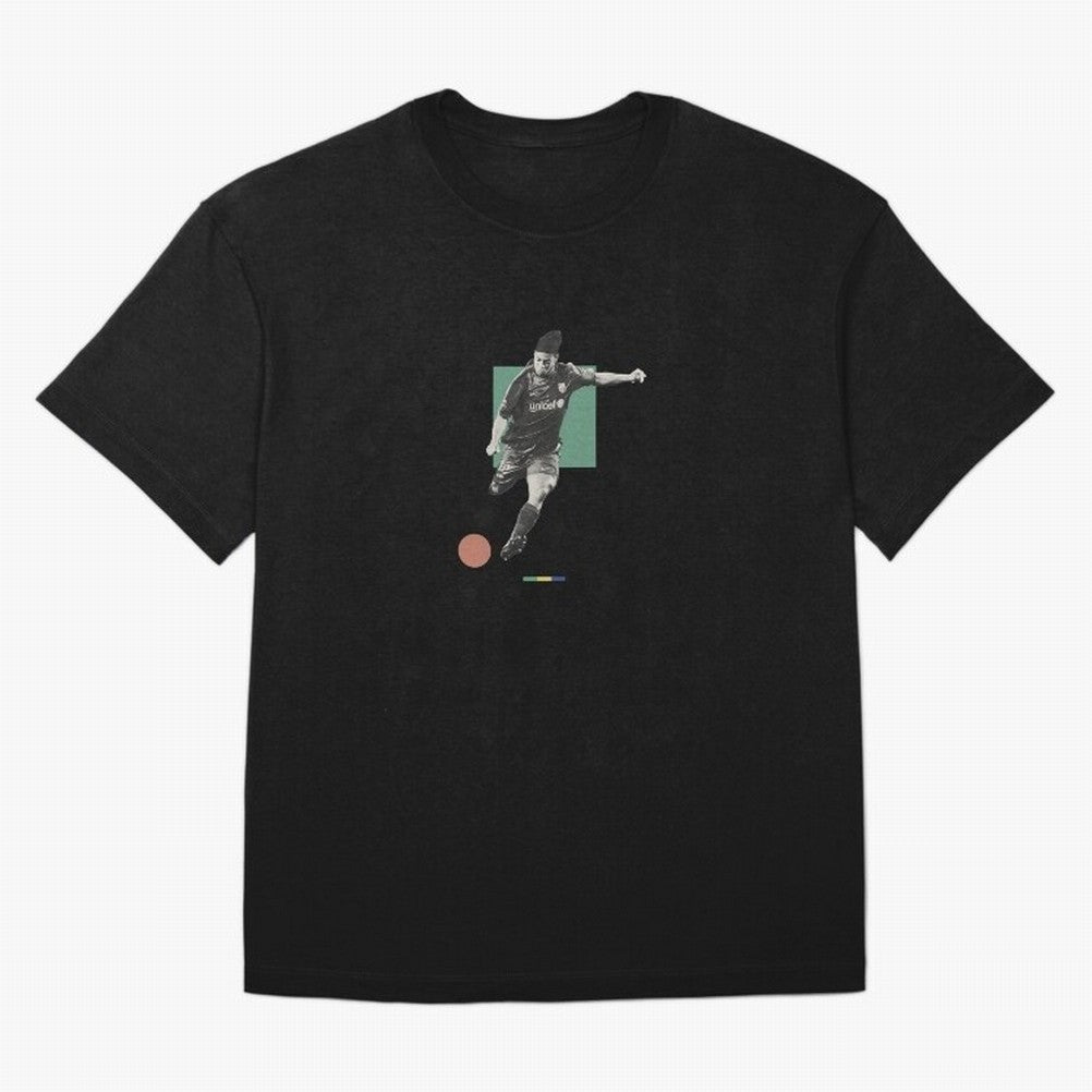 Ronaldinho Minimalist Oversized T-Shirt Bring a Vintage Feel to FIFA World Cup 2026 for Fans of Cristiano Ronaldo, Haaland and CR7 and France, Bringing Stadium Chants, National Pride, Trophy Dreams and Unforgettable Football Memories; Built for