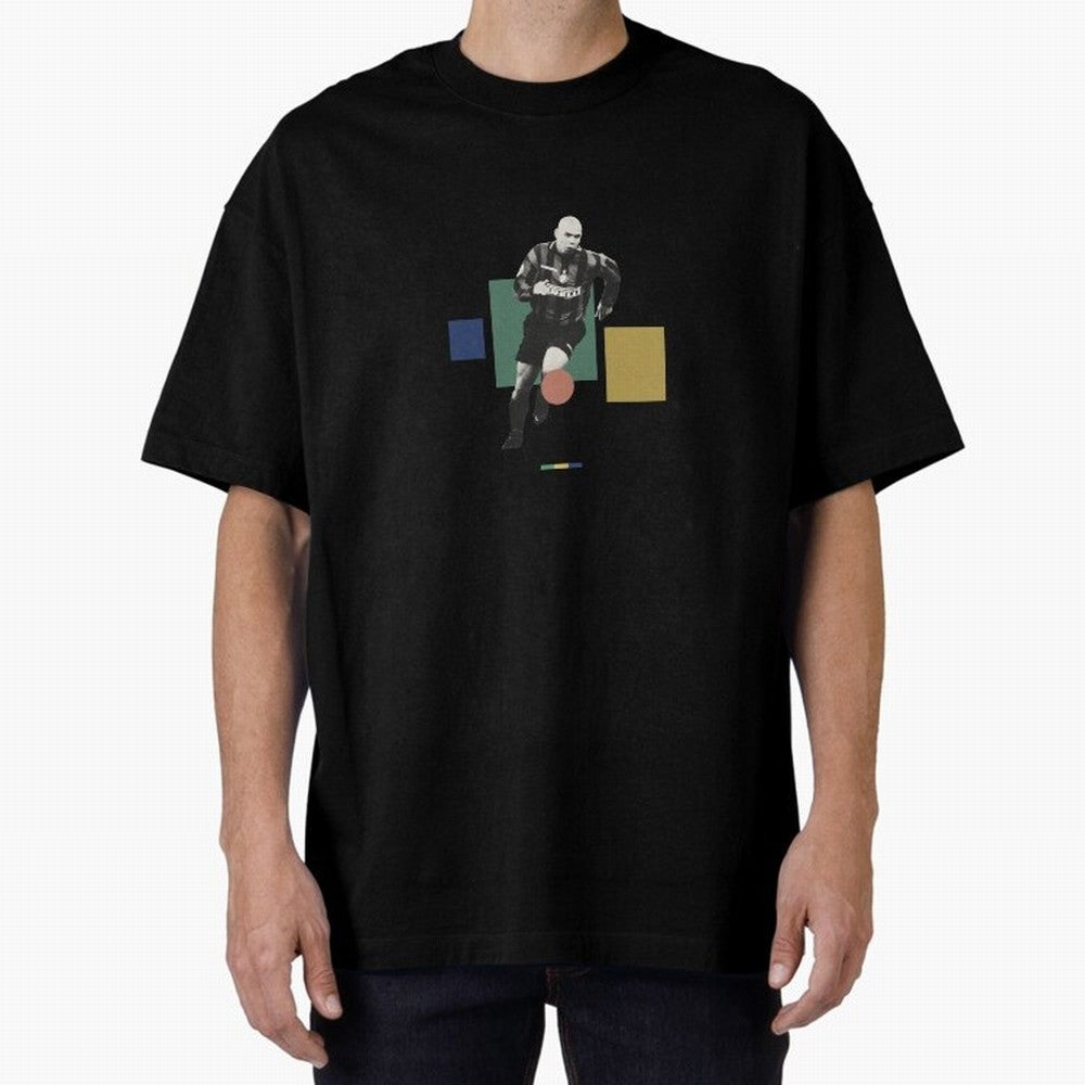 Ronaldo Nazario R9 Oversized T-Shirt Capture Stadium Memories from FIFA World Cup 2026 Group Stage Spirit, Capturing Spain and Netherlands, Cristiano Ronaldo, Football Passion, Legendary Performances, Festival Vibes and Supporter Community; Ideal