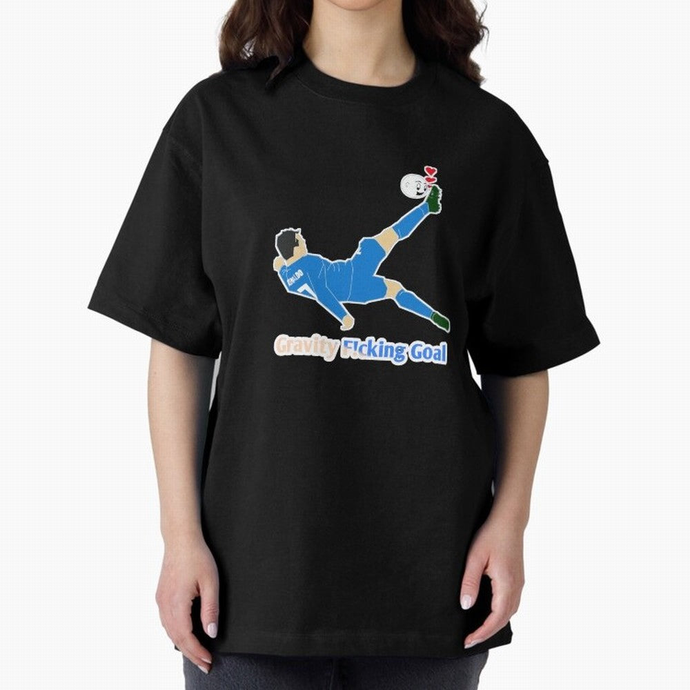 Cristiano Ronaldo Bicycle kick Oversized T-Shirt Keep the Match Day Mood of FIFA World Cup 2026 USA Canada Mexico for Fans of CR7 and Messi and Argentina, Bringing Soccer Culture, Superstar Moments, National Team Dreams and Competitive Fire;