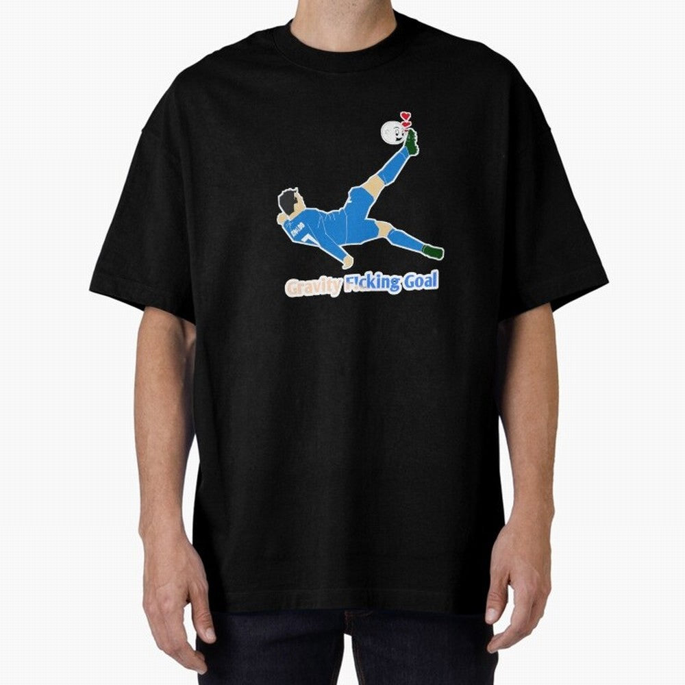 Cristiano Ronaldo Bicycle kick Oversized T-Shirt Keep the Match Day Mood of FIFA World Cup 2026 USA Canada Mexico for Fans of CR7 and Messi and Argentina, Bringing Soccer Culture, Superstar Moments, National Team Dreams and Competitive Fire;
